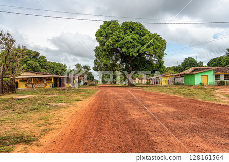 A rural property called Fazenda at Soure in Marajo Island, Brazil. Area of agricultural production. Non-urban area. A rural property called Fazenda at Soure in Marajo Island, Brazil. Area of agricultural production. Non-urban area. 128161564