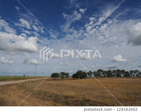 Between dryness and greenery - the sky and roads outside Brandon Between dryness and greenery - the sky and roads outside Brandon 128162682