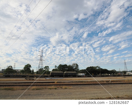 Crossing Silence - Afternoon in Stuart Railway Yards Crossing Silence - Afternoon in Stuart Railway Yards 128162687