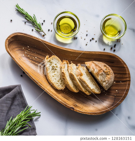 Simple Gourmet Bread and Olive Oil 128163151