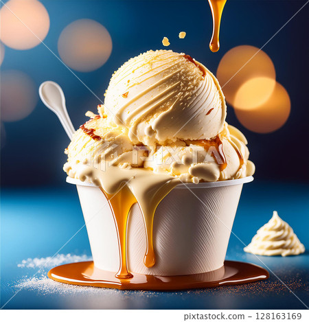 Overflowing Vanilla Ice Cream Delight Overflowing Vanilla Ice Cream Delight 128163169