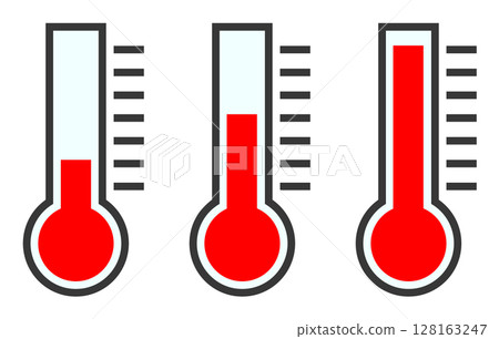縣管控下用於測量體溫和水溫的溫度計插圖 128163247