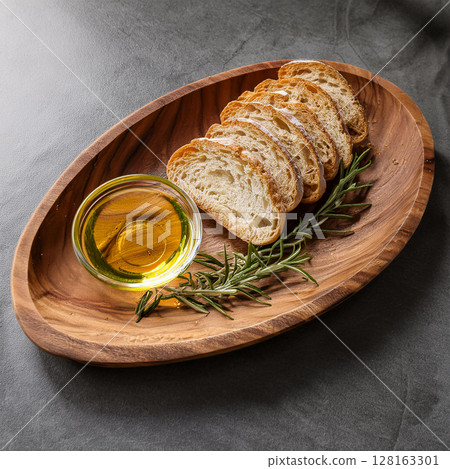 Simple Gourmet Bread and Olive Oil Simple Gourmet Bread and Olive Oil 128163301