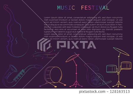 music festival poster 128163513