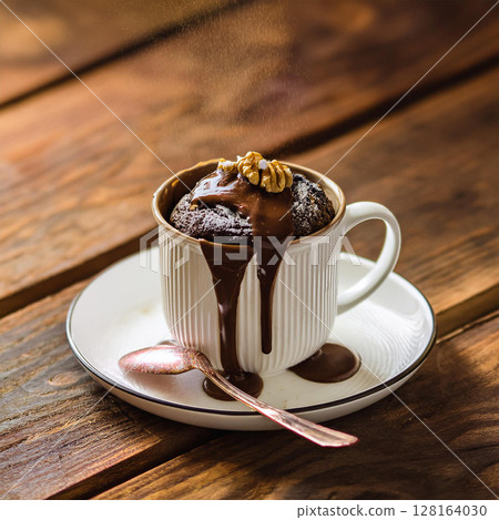 Indulgent Chocolate Delight in Rustic Elegance Indulgent Chocolate Delight in Rustic Elegance 128164030