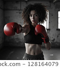 Boxing Girl 128164079
