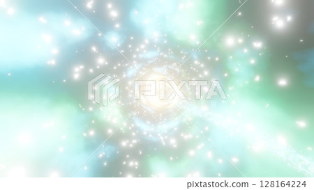 A trail of light running at incredible speed - A colorful light background A trail of light running at incredible speed - A colorful light background 128164224