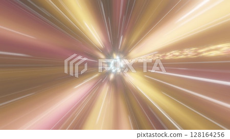 A trail of light running at incredible speed - A colorful light background 128164256