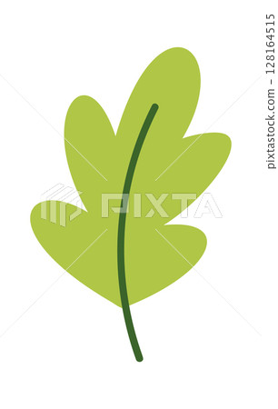 Green oak leaf logo design 128164515