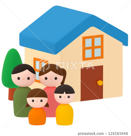 house and family icon 128165048