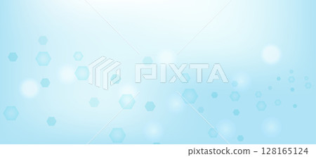Modern health care abstract background with lines, dots and hexagons. Medical innovation banner template concept. Vector illustration. Modern health care abstract background with lines, dots and hexagons. Medical innovation banner template concept. Vector illustration. 128165124