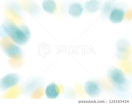 Blue and yellow colorful polka dot frame background material Blue and yellow colorful polka dot frame background material 128165434