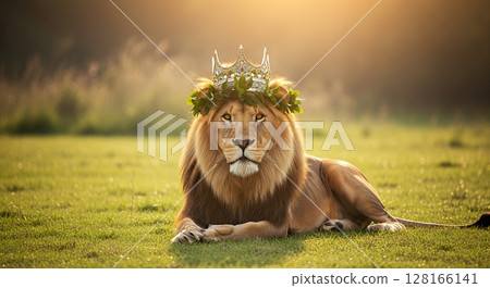 戴皇冠的獅子 128166141