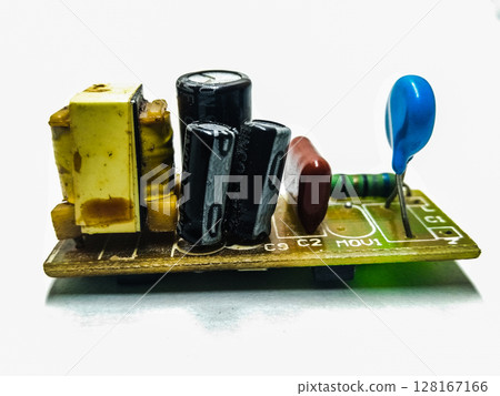 Circuit board image with selective focus 128167166