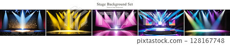 Stage background material set 128167748