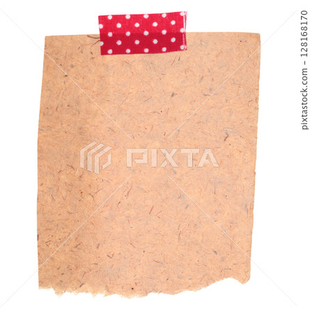 Blank old blank paper attached by adhesive tape, isolated on transparent background. Vintage blank paper concept Blank old blank paper attached by adhesive tape, isolated on transparent background. Vintage blank paper concept 128168170