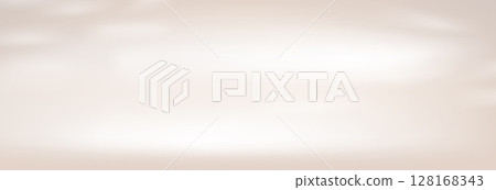 Soft beige gradient background with shadow texture and white cream tones for elegant abstract design backdrop. Cloud sky pastel cover template. Vector calm delicate cover illustration 128168343