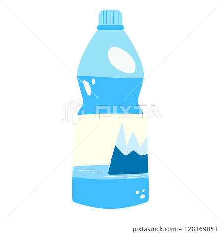 Bottle of water isolated on white background. Bottle of water isolated on white background. 128169051