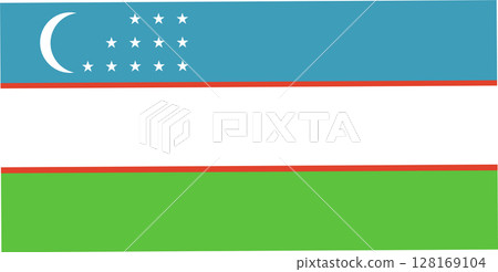 Uzbekistan flag. Official colors and proportions. Uzbekistan flag. Official colors and proportions. 128169104