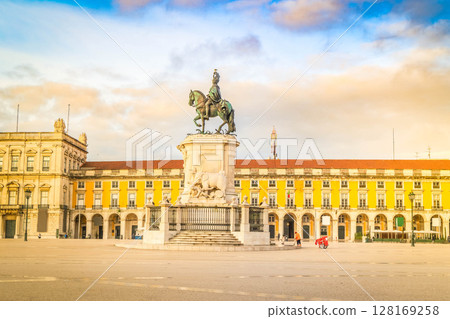 Rua Augusta Arch in Lisbon, Portugal 128169258