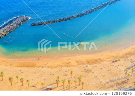 beach of Santa Cruz de Tenerife, Spain beach of Santa Cruz de Tenerife, Spain 128169276