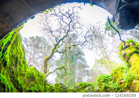 The Initiation well of Quinta da Regaleira in Sintra. 128169289
