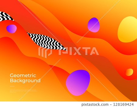 Layout poster template design for mega event 128169424