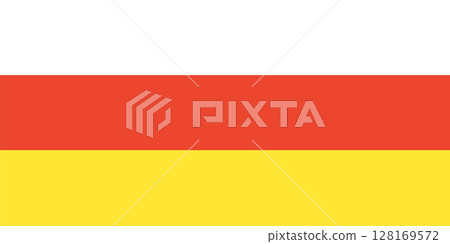 South Ossetia Flag. Official colors and proportions. South Ossetia Flag. Official colors and proportions. 128169572
