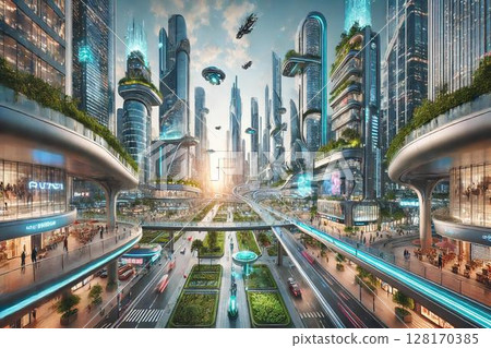 未來世界與城市形象 128170385