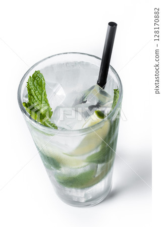 Classic Mojito Cocktail with Lime and Mint Classic Mojito Cocktail with Lime and Mint 128170882