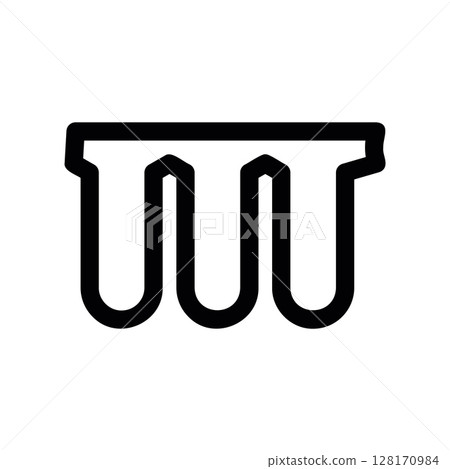 Outline of a replacement filter block for a filtration system 128170984