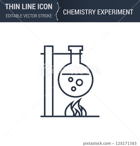 Icon depicting a Chemistry Experiment. Icon depicting a Chemistry Experiment. 128171383