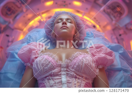 Surreal Beauty in Ethereal Pink Aesthetic Showcase of Modern Artistic Expression 128171470