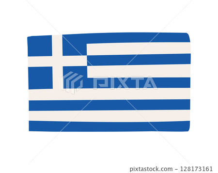 Greek flag illustration material 128173161