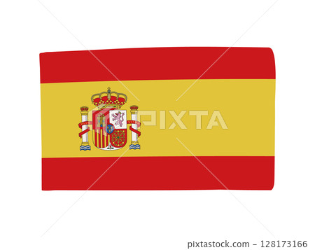 西班牙國旗插圖素材 128173166