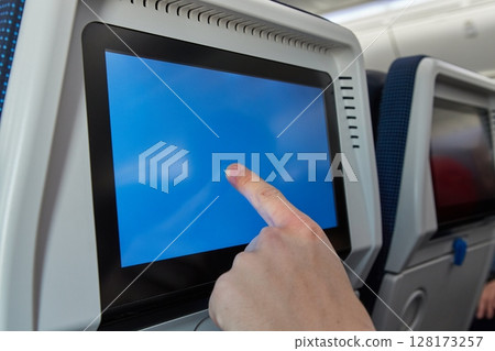 Plane infotainment lcd screen Plane infotainment lcd screen 128173257