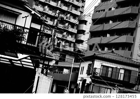 單色城市景觀 單色城市景觀 128173455