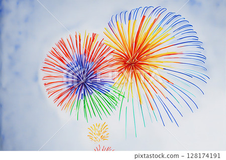 Fireworks that light up the summer sky 128174191