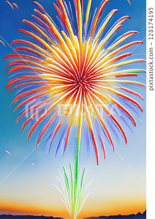 Fireworks that light up the summer sky 128174195
