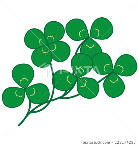 四葉草和三葉草的向量圖 128174283