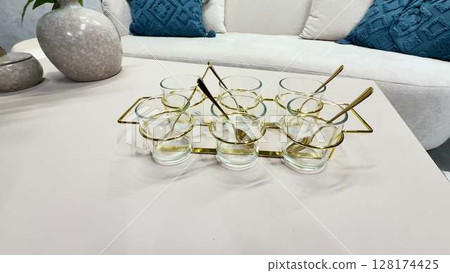 Sophisticated and Elegant Serving Dish with Spoons, Perfect for Entertaining Guests and Events Sophisticated and Elegant Serving Dish with Spoons, Perfect for Entertaining Guests and Events 128174425