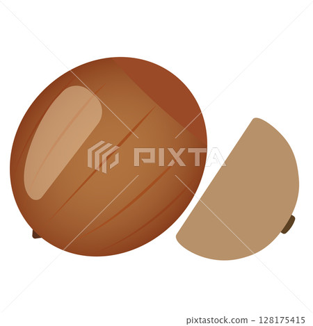 Simple acorn vector illustration_08 Simple acorn vector illustration_08 128175415