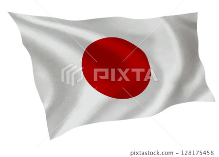 Japan flag silk icon 128175458