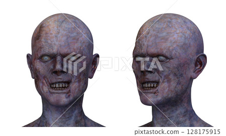 Male zombie face 128175915