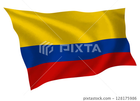 Colombia country flag silk icon 128175986