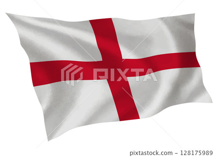 英國國旗絲綢圖標 英國國旗絲綢圖標 128175989