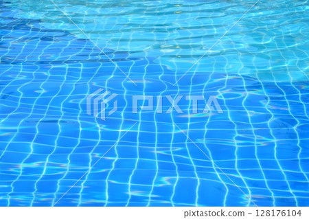 surface of blue swimming pool, freshness water background surface of blue swimming pool, freshness water background 128176104