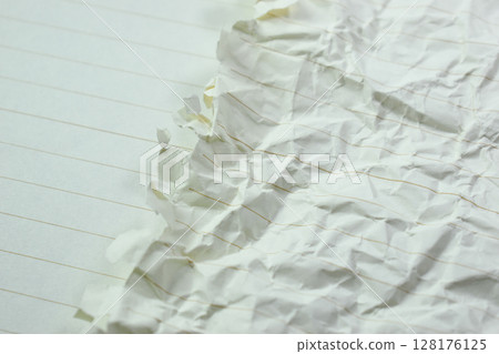 crumpled line paper texture background,  blank sheet notebook 128176125