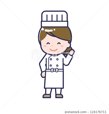 廚師/對角線/女性 04 128176711