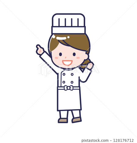 廚師/對角線/女性 05 128176712